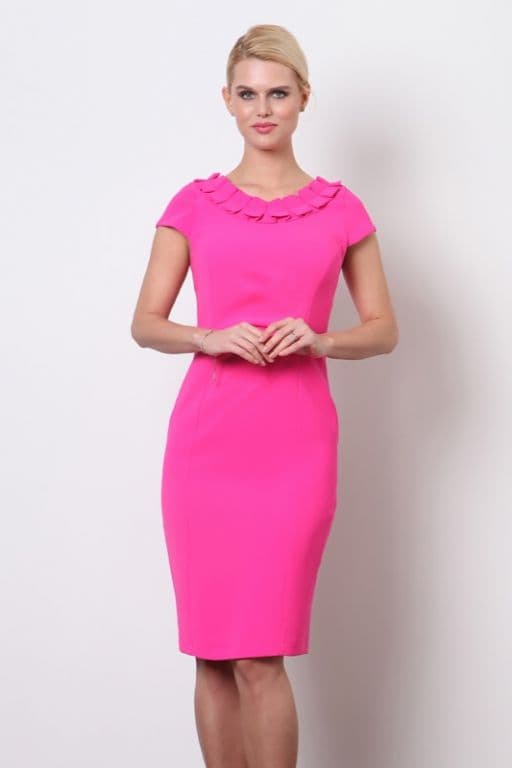 hot pink pencil dress