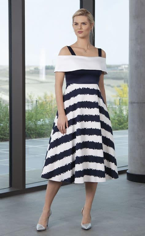 Lizabella navy dress Clearance